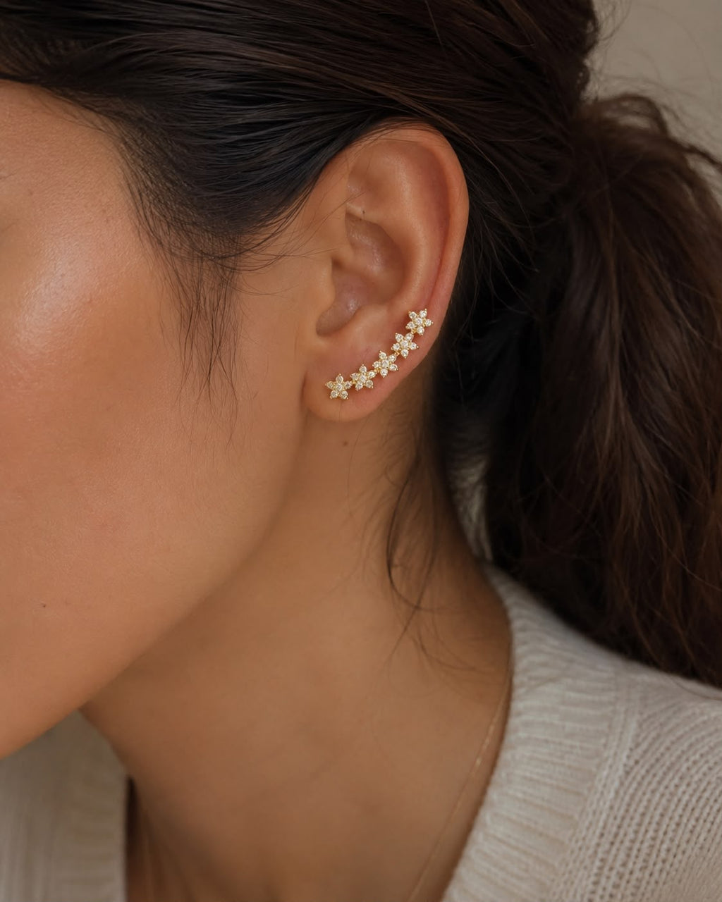 Blossom Earcuff -(Pair)