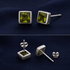 Olive Emerald Stud