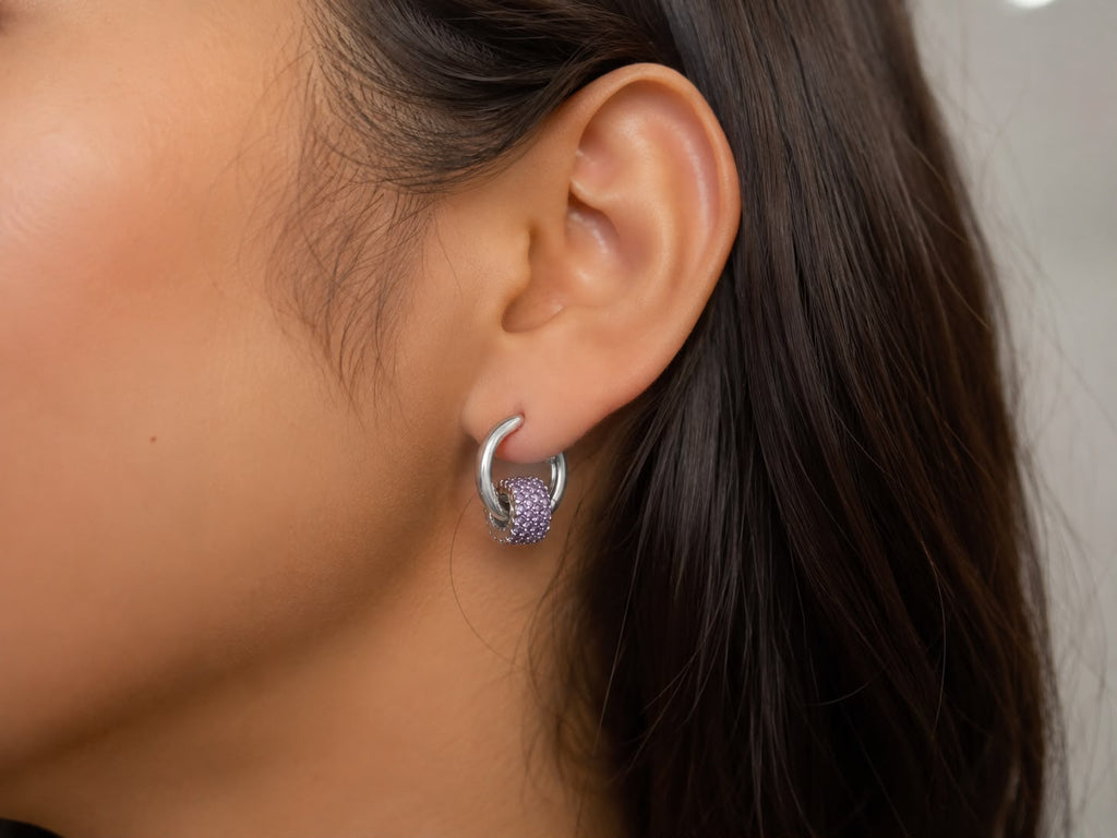 Violet Heart Hoops