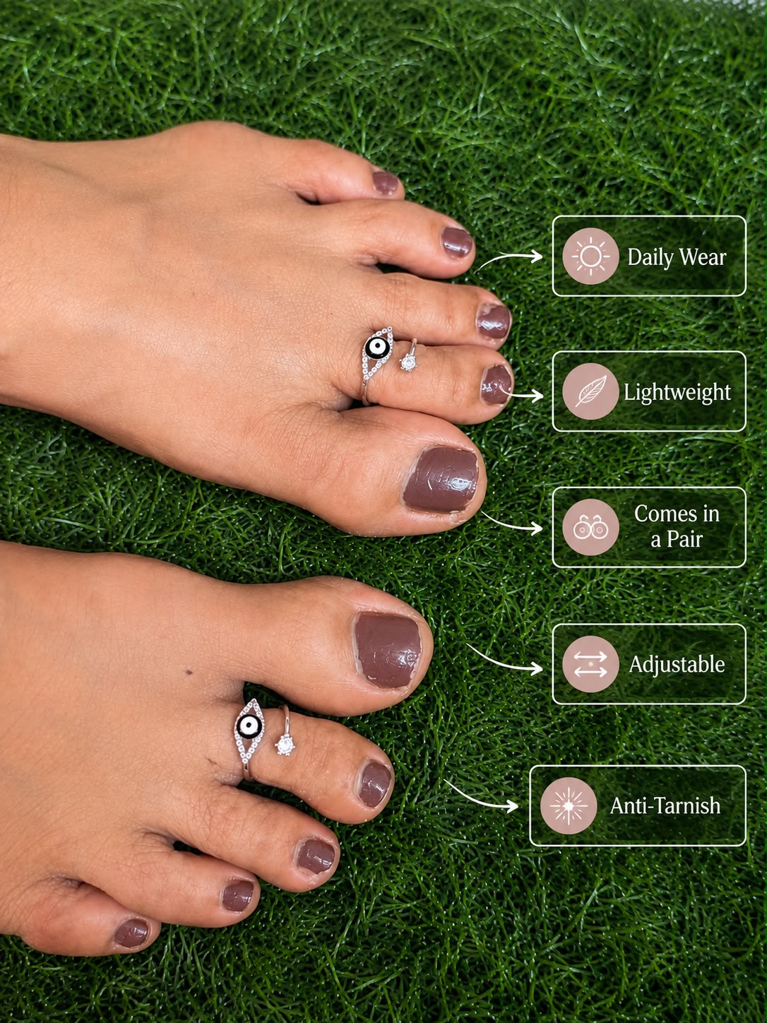 Aura Shield Toe Ring