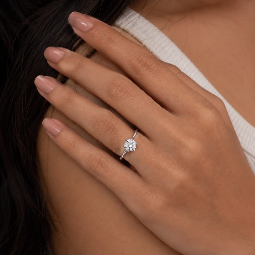 Pure Solitaire Ring