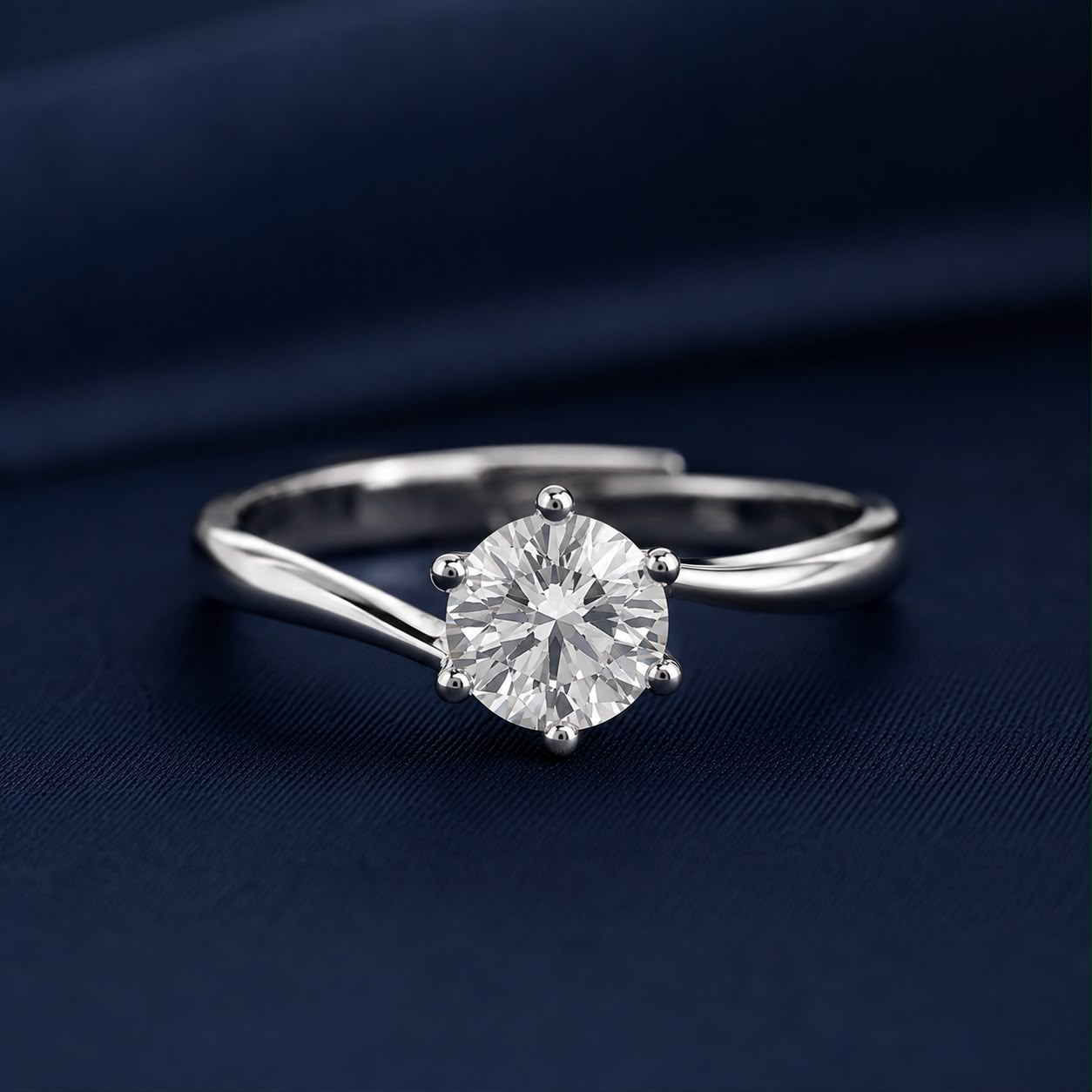 Pure Solitaire Ring