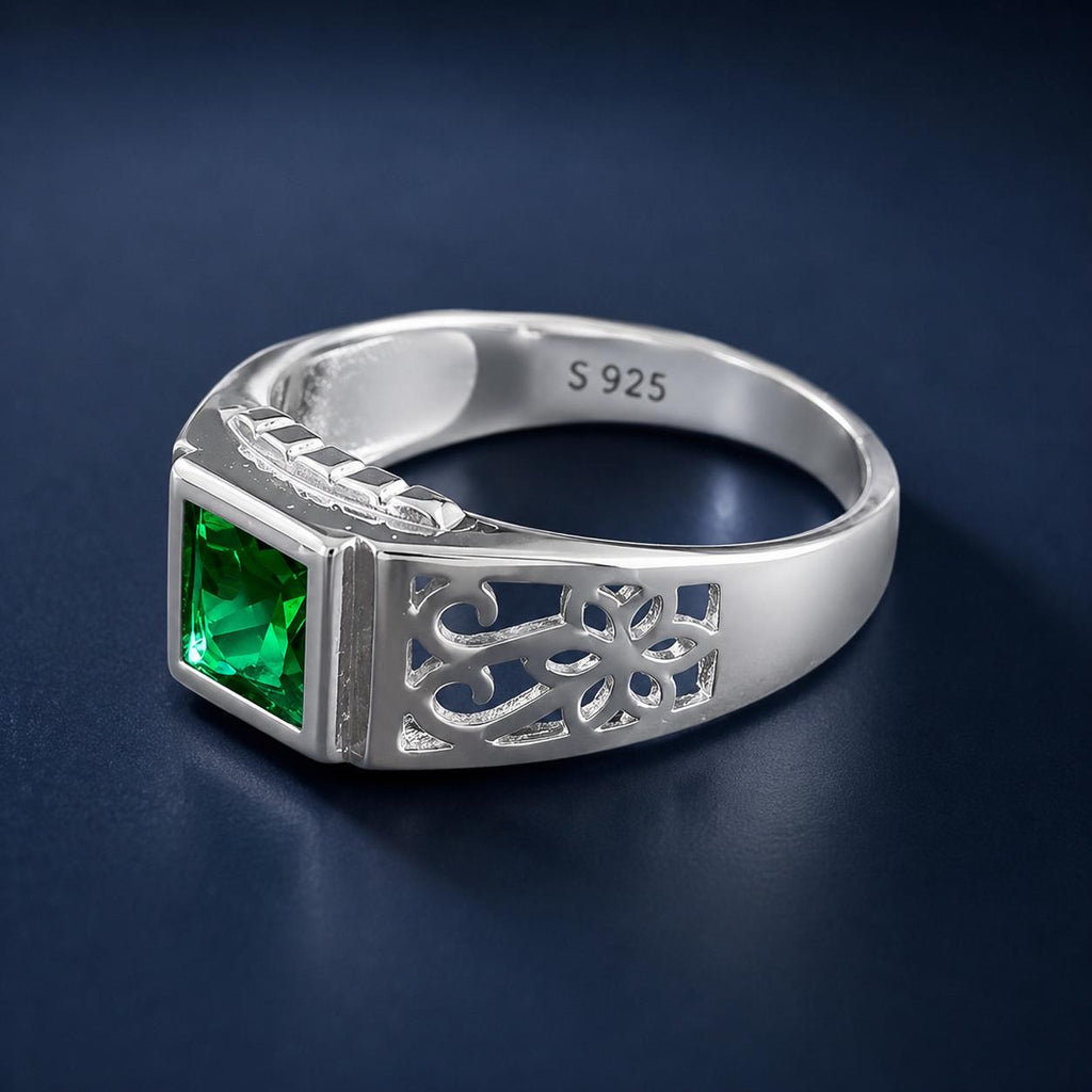 Emerald Crest Ring