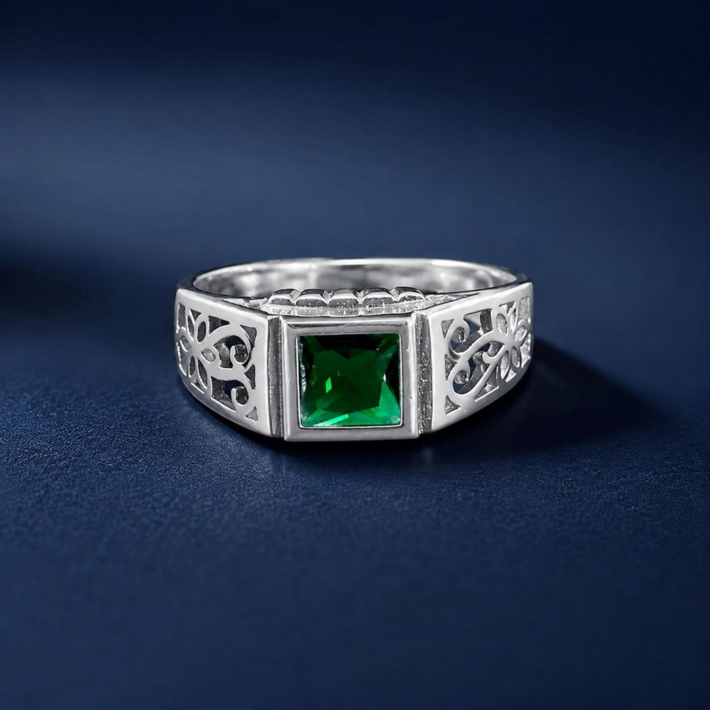 Emerald Crest Ring